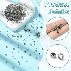 1256 шт. обжимные бусины из нержавеющей стали STAS-CJ0002-89