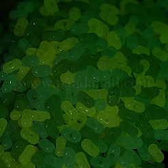 Светящиеся прозрачные акриловые бусины LACR-D009-01G