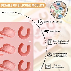 2 шт. силиконовые Молды на ковбойскую тематику для поделок своими руками&nbsp;ST-CJ0007-74