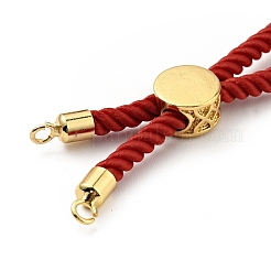 Bracelets coulissants en corde milan torsadée à moitié finis&nbsp;FIND-G032-01G-14