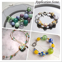 Устойчивая к потускнению фурнитура для самодельных ювелирных изделий из цветной проволоки «хвост тигра» TWIR-O001-0.3mm-03