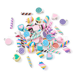 Кулоны из смолы и кулоны из полимерной глины ручной работы DIY-TA0008-75