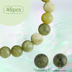 46 шт. бусины из натурального тайваньского нефрита G-SC0003-59
