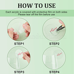 60шт акриловые подвески для бокалов AJEW-FG0002-23
