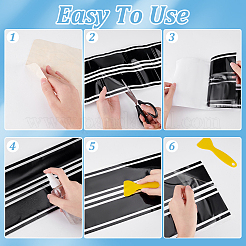 Бумажная наклейка на капот автомобиля&nbsp;DIY-WH0019-78