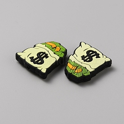 Экологичные силиконовые фокусные бусины в долларах США SIL-CJC0007-02D