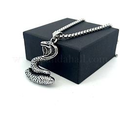 Винтажные подвески в виде змеи из нержавеющей стали 304 в стиле викингов для мужчин.&nbsp;XF8580