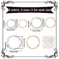 30 шт. 6 стиля железных разъемных колец&nbsp;IFIN-SP0001-20B