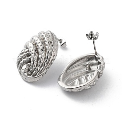 Серьги-гвоздики из нержавеющей стали 304 EJEW-D095-10P