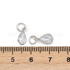 Латунные микропаве прозрачные кубические циркониевые подвески&nbsp;KK-A269-38P