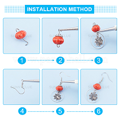 176 шт. набор для самостоятельного изготовления сережек на тему Хэллоуина&nbsp;DIY-SC0014-72