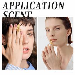 8 шт. 4 стиля сплава со стразами для кончика безымянного пальца ногтя&nbsp;MRMJ-PH0001-59