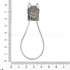 Брелки со стразами из хирургической нержавеющей стали 316 STAS-Z165-03AS