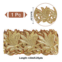 Аксессуары для вышивки из полиэстера в форме листа&nbsp;DIY-WH0568-57