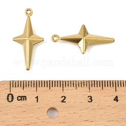 Подвески из нержавеющей стали 304. Звездный шарм STAS-A190-04G