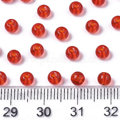 Прозрачные стеклянные бусины SEED-S040-09A-08