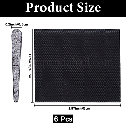 6 шт. самоклеящиеся уплотнительные полоски из полиуретана и пены AJEW-CN0003-27A