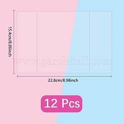 Transparente PVC-Buchhüllen&nbsp;AJEW-WH20048-84D