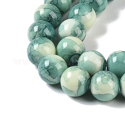Brins de perles de verre de peinture de cuisson&nbsp;GLAA-H031-01C-07