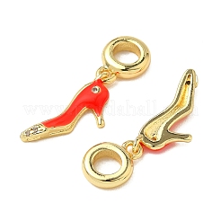 Латунь микропаве прозрачный кубический цирконий европейские подвески с подвесками KK-K293-52G