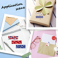 12 рулон клейкой бумажной ленты на бейсбольную тематику&nbsp;DIY-WH20009-47B