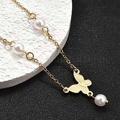 Браслеты-бабочки из нержавеющей стали 304 BJEW-C098-01A-G