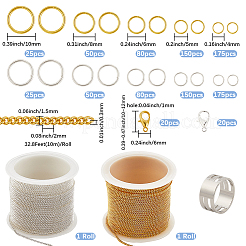 Наборы для самостоятельного изготовления латунных цепочек-панцирей DIY-SP0003-09