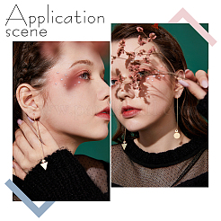 12 шт. 2 стиля латунных сережек-гвоздиков&nbsp;KK-UN0001-09