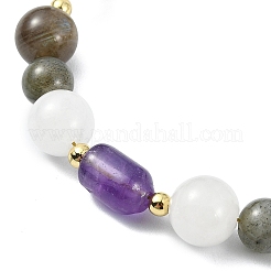 Bracelets en perles de labradorite naturelle&nbsp;BJEW-JB13619