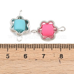 Пластиковая рамка ccb с бусинами из полимерной глины&nbsp;KK-D103-02P