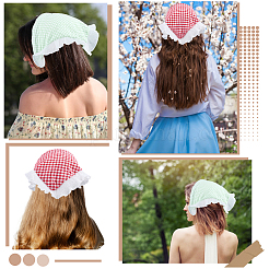 3 шт. 3 стиля кружевной тканевой повязки на голову для женщин&nbsp;OHAR-CY0001-18