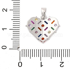 Латунные микро проложить кубического циркония подвески KK-A232-03P