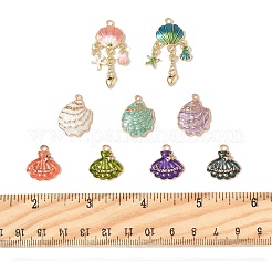 16шт 9 стиля подвески из сплава с эмалью&nbsp;ENAM-FP0002-66
