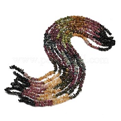 Fili di perline di tormalina multicolore naturale sfumata&nbsp;G-D108-A01-02