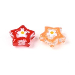 Нити стеклянных эмалевых бусин GLAA-T028-06