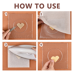 Quadratisches Bügelpapier für selbstgemachte Bügelperlen&nbsp;DIY-WH0622-489A