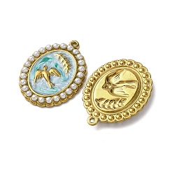 Подвески из нержавеющей стали 304 с эмалью STAS-P406-27B-G