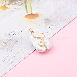 Натуральный жемчуг барокко подвески с жемчугом кеши PALLOY-JF00672-01