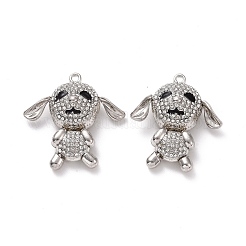 Кулон из сплава эмали с кристаллами горного хрусталя FIND-H041-20P