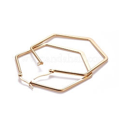 201 серьги-кольца из нержавеющей стали с закругленными углами EJEW-F205-13G-B