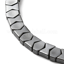 Гальванические нити из синтетических немагнитных гематитовых бусин G-Q1009-C02-01