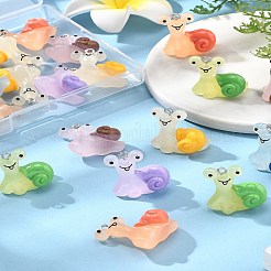 20 шт. подвески из смолы в виде улитки&nbsp;RESI-FS0002-12