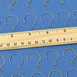 24 шт. 2-цветное ионное покрытие (IP) из нержавеющей стали 304 крючки для сережек STAS-FS0001-65