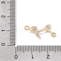 Ciondoli connettore in ottone micro pavé di zirconi cubici&nbsp;CU-CBAA2A4-01G-02