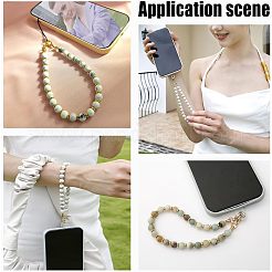 Круглые драгоценные камни и плоские круглые пластиковые бусины ccb для телефона AJEW-AB00100