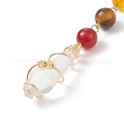 7 Chakra-Edelstein-Perlen-Anhänger-Dekorationen&nbsp;HJEW-JM00797-01