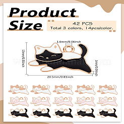 42шт 3 цвета сплава эмалевые подвески&nbsp;ENAM-LP0001-80