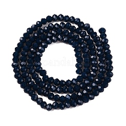 Opaque couleur unie imitation jade perles de verre brins&nbsp;EGLA-A044-P2mm-D16