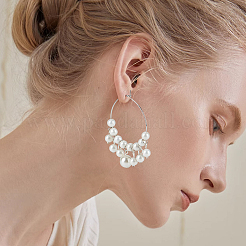 54 шт. 7 стиля латунных сережек-колец&nbsp;KK-BC0013-33P