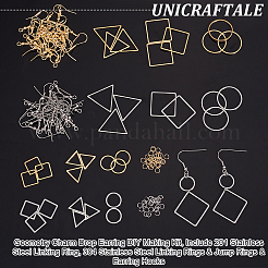 Набор для самостоятельного изготовления сережек-подвесок с геометрическим узором DIY-UN0003-01